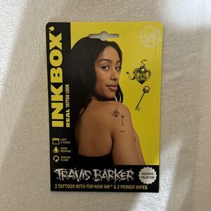 Inkbox Temporary Tattoos, Travis Barker, Heart Lock And Skull‎ Key